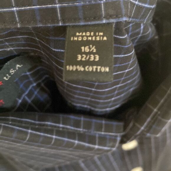 JOHN VARVATOS Men’s Long Sleeves Button Down 100% Cotton Shirt Size 16.5 , 32/33 - Picture 5 of 5